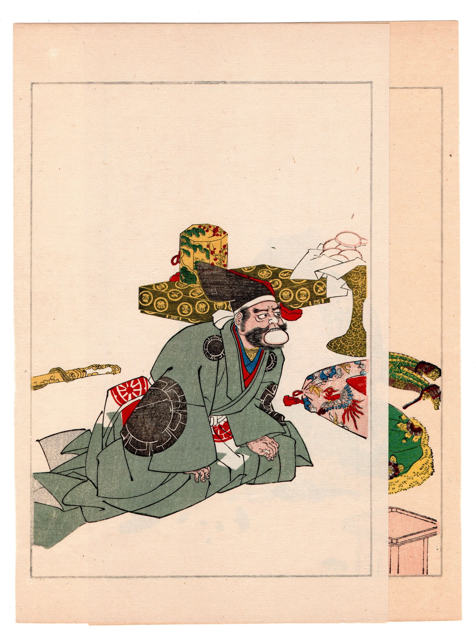 Utagawa Kuniyoshi : Fifty Heros of Japan Woodblock: Utagawa Kuniyoshi (1798-1861) Title: "Fifty Heros of Japan" Date: 1917 Taisho period. Medium: Woodblock reprint. Size: Each sheet (9.1/2x6in). Paper Type: Traditional Japanese Handmade Washi. Format.