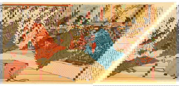 Yoshitoshi Tsukioka : Japanese Emperor Takakura Offset Lithograph