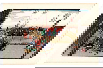 Ando Hiroshige : Nihonbashi Woodblock
