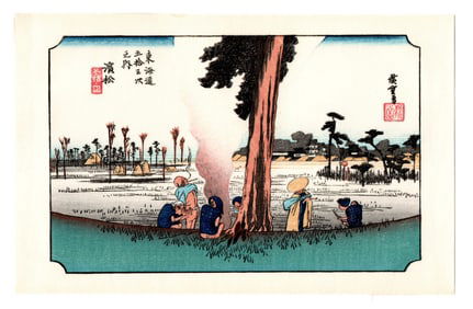 Ando Hiroshige : Hamamatsu Woodblock