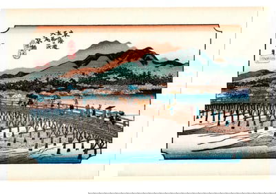 Ando Hiroshige : Okazaki Woodblock