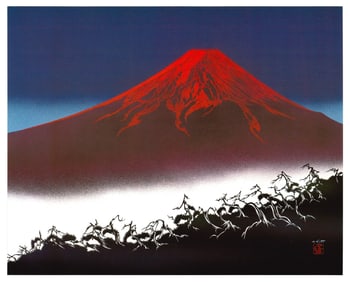 Masayuki Miyata : Mount Fuji Offset Lithograph