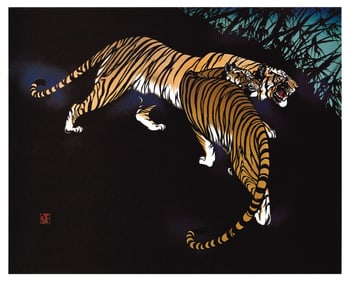 Masayuki Miyata : Shadowed Roar Lithograph