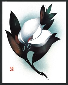 Masayuki Miyata : Still Bloom Offset Lithograph