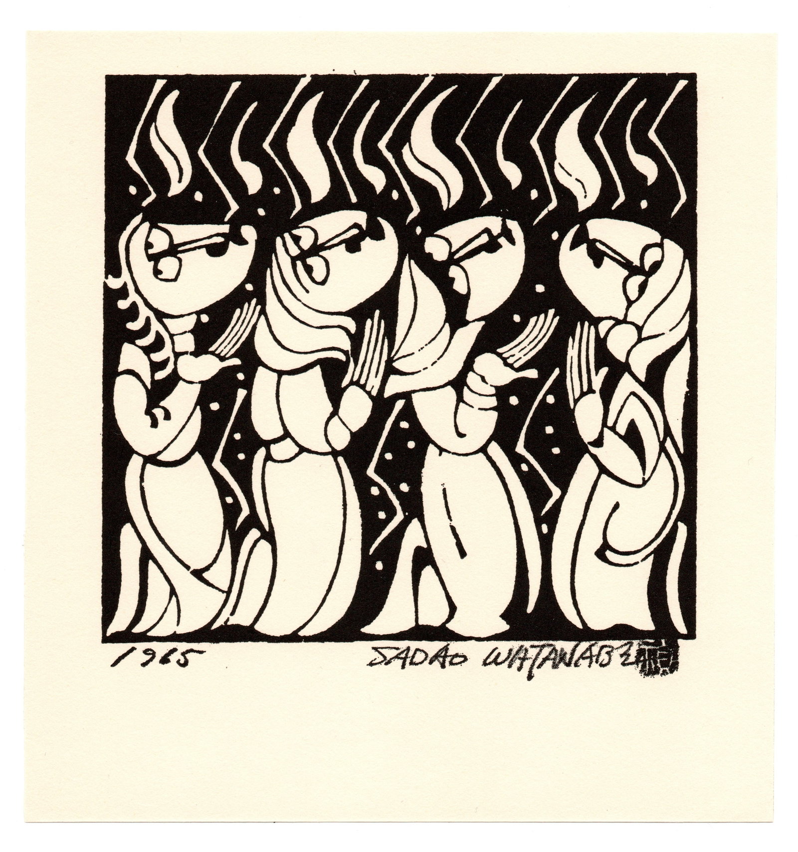 Sadao Watanabe : Pentecost Offset Lithograph (1 of 3)