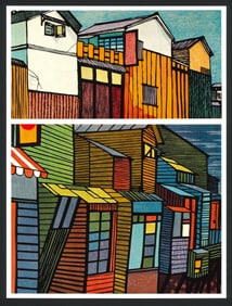 Clifton Karhu : Warehouses & Hiroshima Offset Lithograph