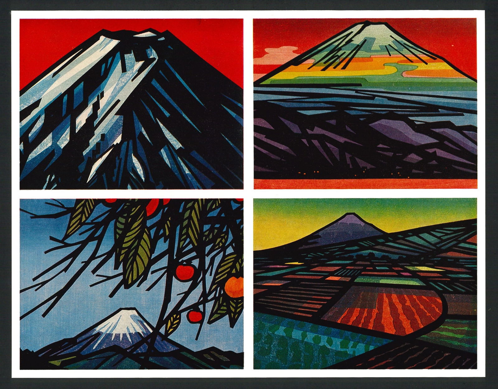 Clifton Karhu :  Mt. Fuji Offset Lithograph (1 of 5)