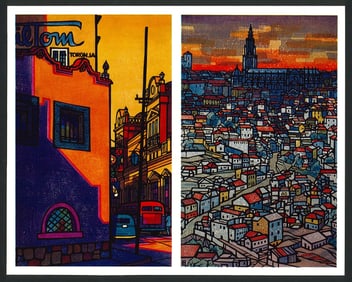 Clifton Karhu : Mexico & Spain Offset Lithograph