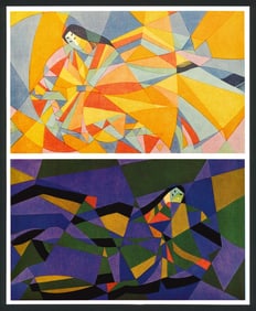 Clifton Karhu : Genji Woman Offset Lithograph