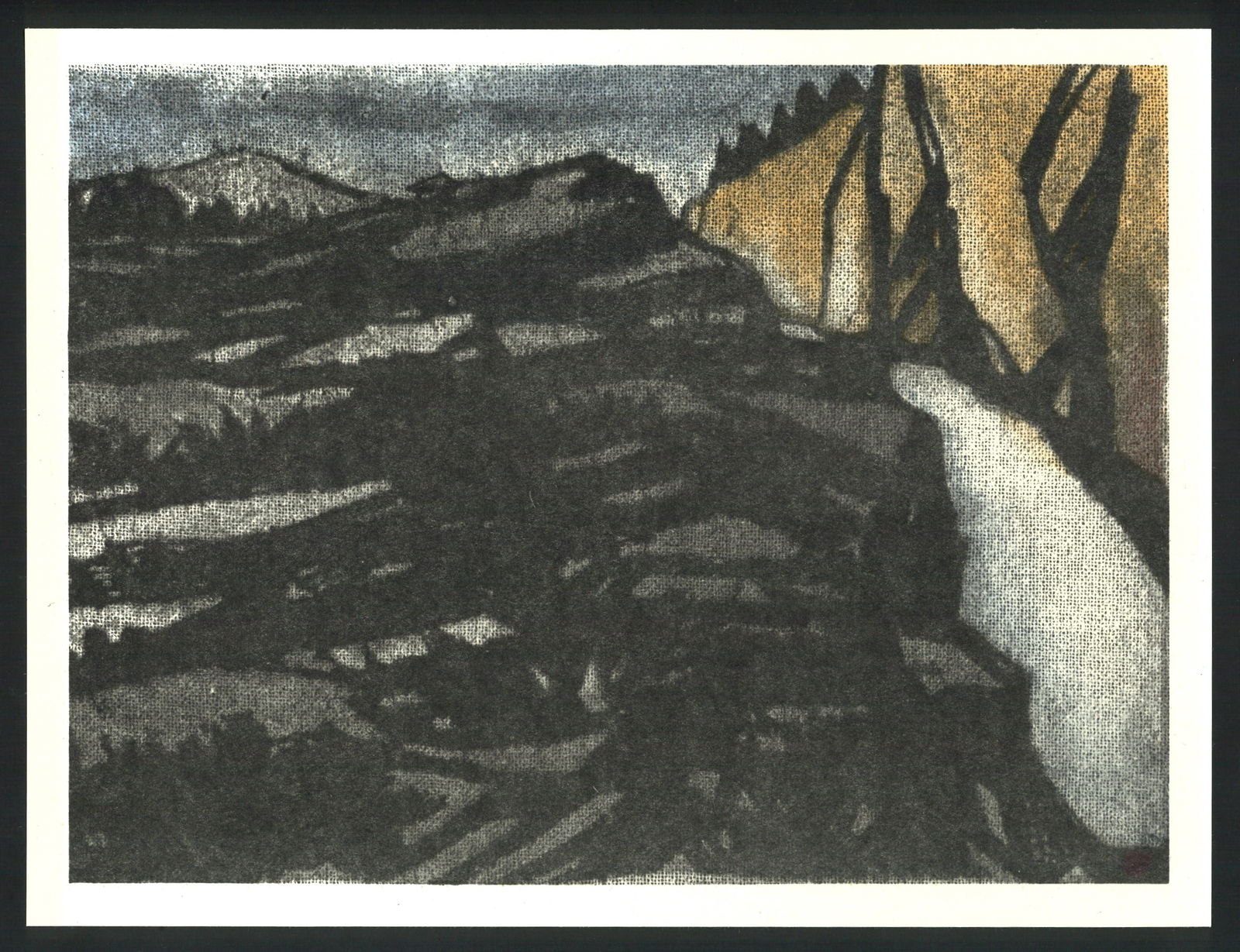 Masao Tsuchiya : Nagatoro of Chichibu Offset Lithograph: Artist: Masao Tsuchiya. Title: "Nagatoro of Chichibu" Medium: Offset Lithograph. Size: (10.1/4x13.1/2in). Date: Showa era 1964. Place of Origin: Japan. Paper Type: Thick Paper. Format: Horizontal, Nev