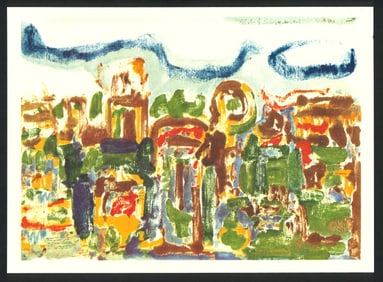 Iwao Akiyama : Gina Street Offset Lithograph