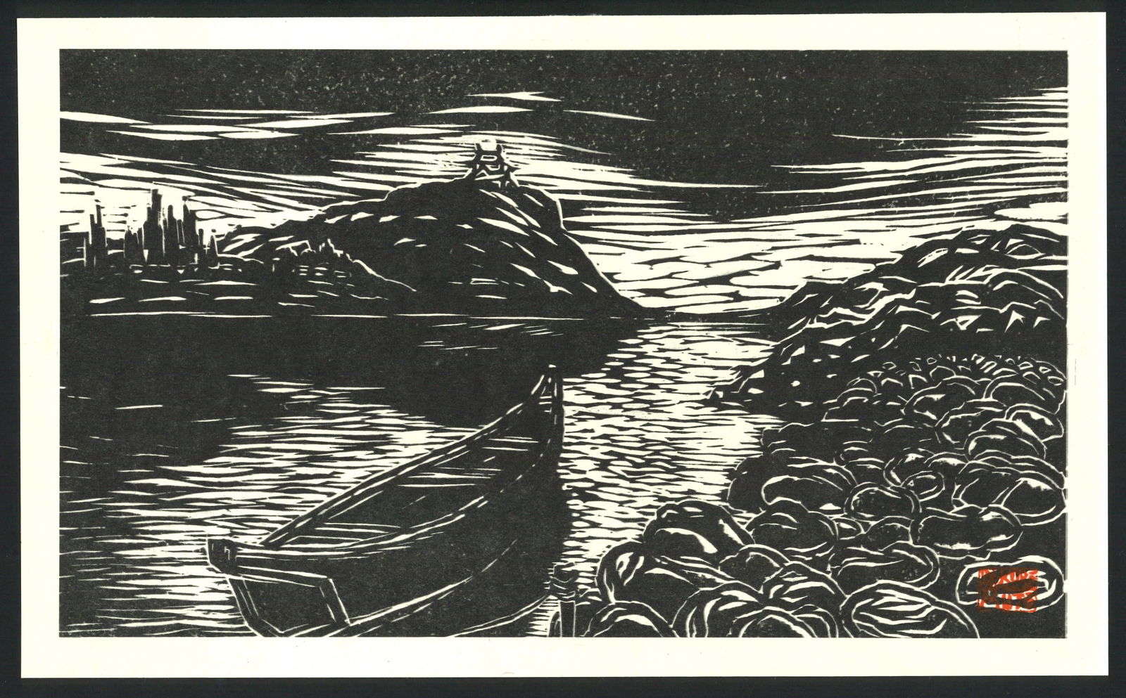 Rokuro Muto : The Japanese Rhine Offset Lithograph (1 of 2)