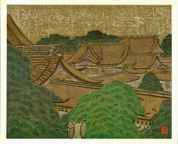 Makka Munakata : Meiji Shrine Offset Lithograph