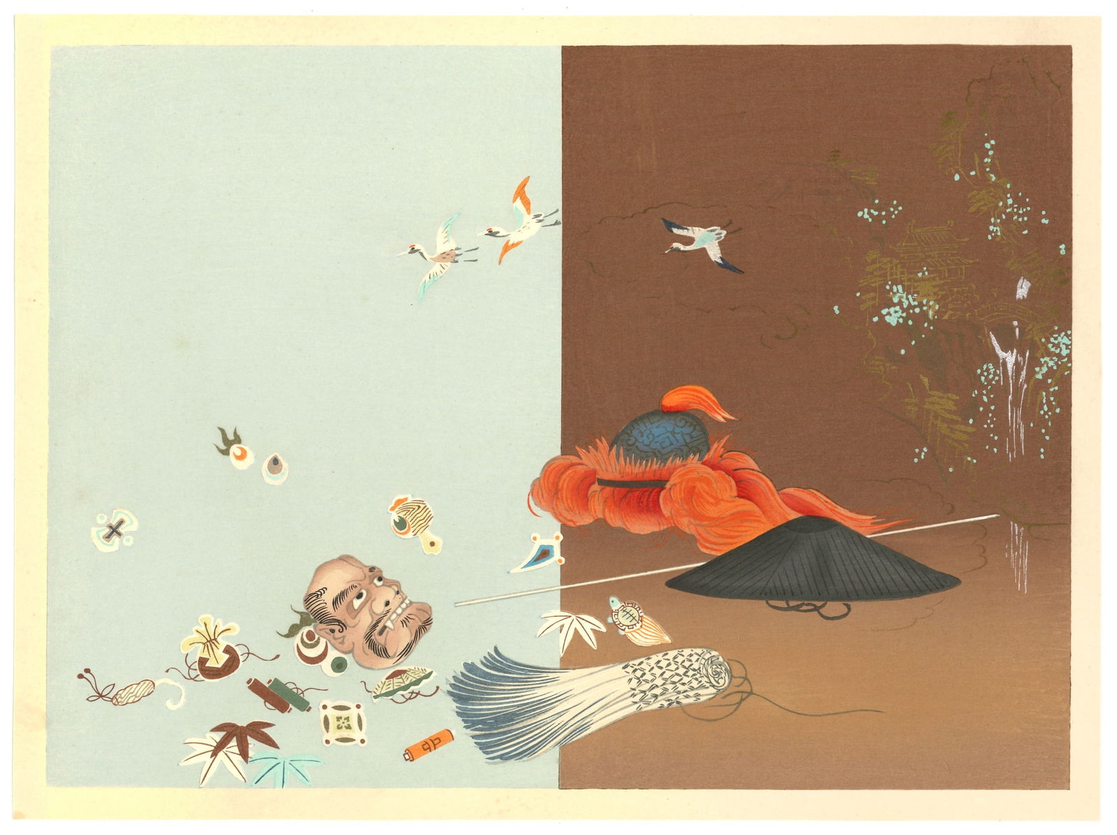 Ryoshu Yamaguchi : Seasons of Silence Woodblock: Artist: Yamaguchi Ryoshu (1886-1966). Title: “Seasons of Silence. Medium: Woodblock. Date: Showa era 1926-1989. Size: (13.1/2x10.1/2in). Publisher: Kyoto Hanga. Paper Type: Think Paper. Series: The