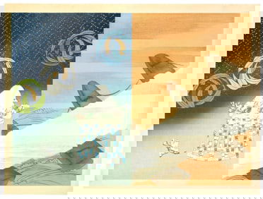 Ryoshu Yamaguchi : Seasons of Silence Woodblock