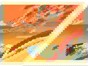 Ryoshu Yamaguchi : Seasons of Silence Woodblock