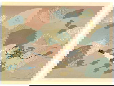 Ryoshu Yamaguchi : Seasons of Silence Woodblock