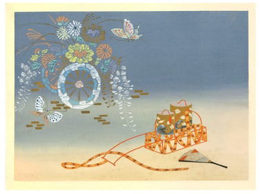 Ryoshu Yamaguchi : Seasons of Silence Woodblock