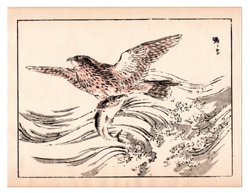 Kono Bairei : The Osprey Woodblock