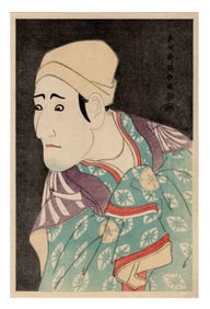 Toshusai Sharaku : Morita Performing Woodblock