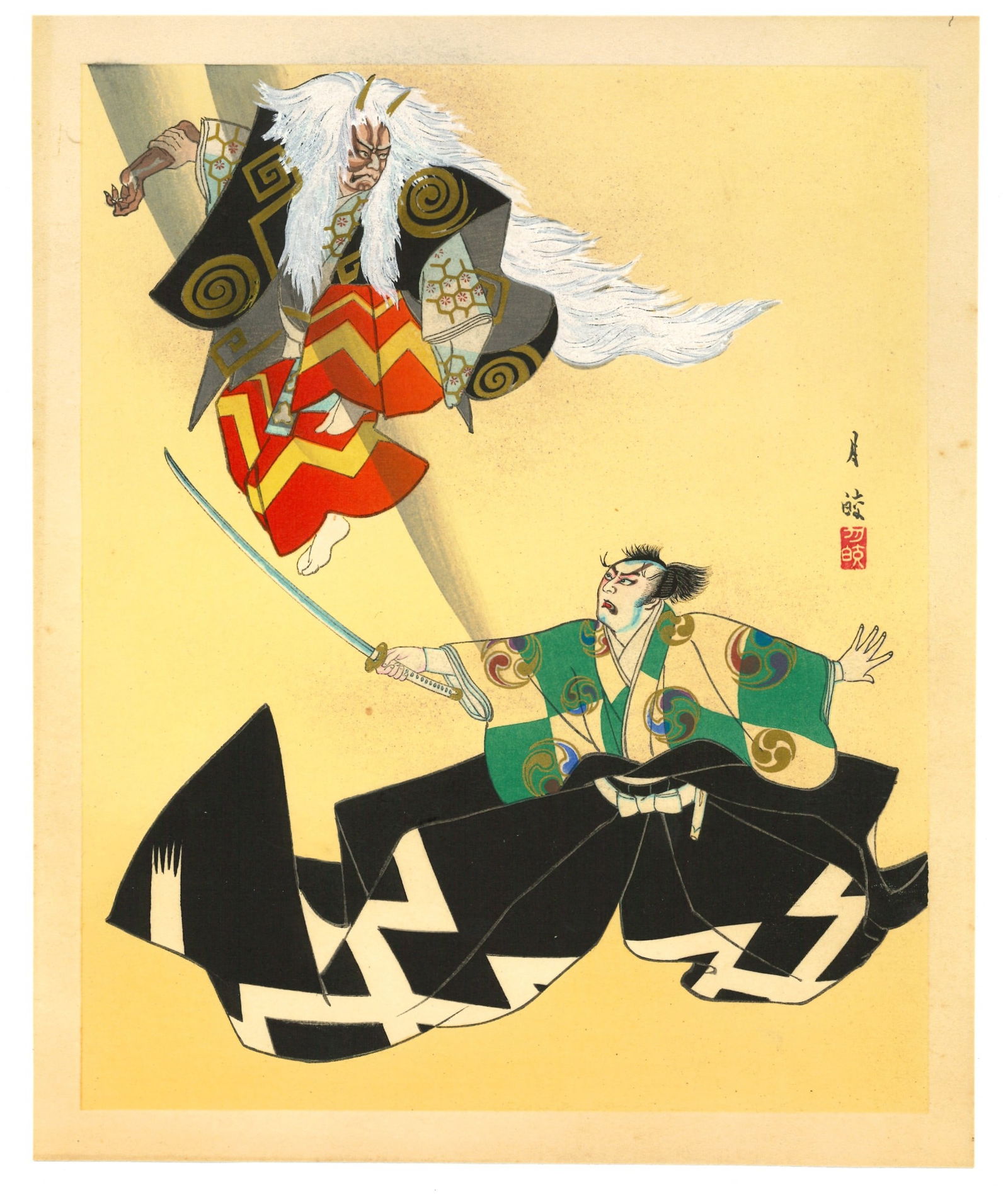 Gekko Ohashi : Ibaraki Woodblock (1 of 3)