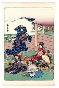 Ando Hiroshige : Tale of the Soga Brothers Woodblock