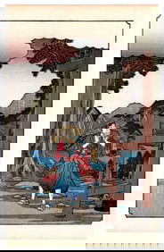 Ando Hiroshige : Tale of the Soga Brothers Woodblock