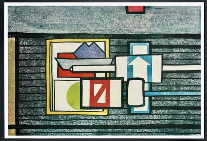 Clifton Karhu : Yellow Harmony Signs Offset Lithograph