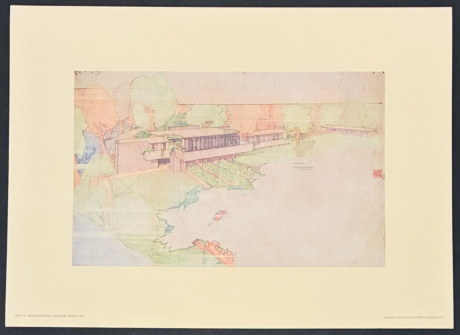 Frank Lloyd Wright : Lloyd Lewis House, Libertyville, Illinois, 1939. (1 of 5)