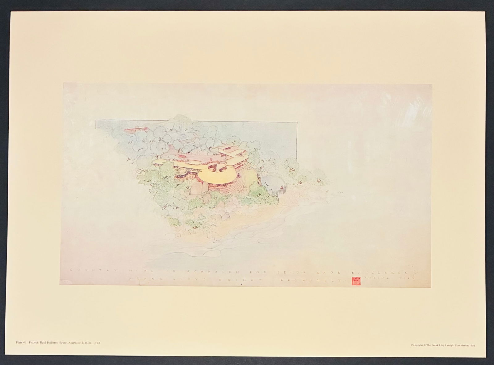 Frank Lloyd Wright : Raul Bailleres House, Acapulco, Mexico, 1952. (1 of 5)