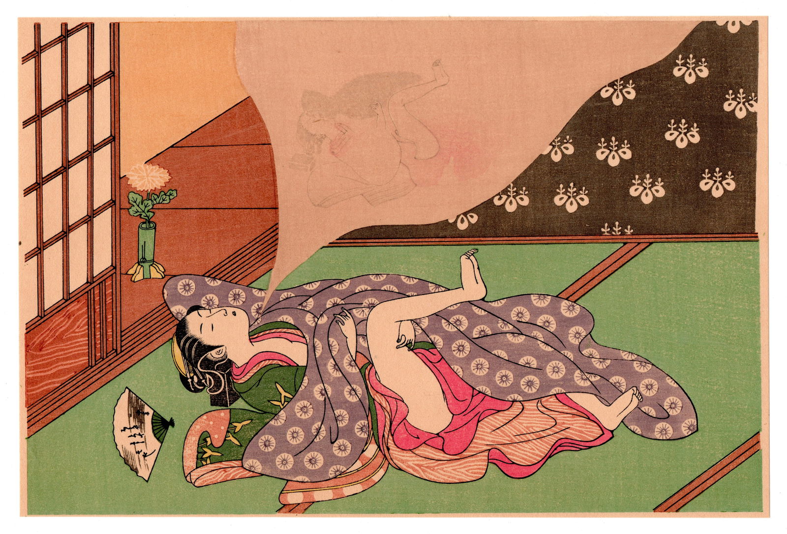 The Dream Woodblock by Harunobu Suzuki (1 of 2)