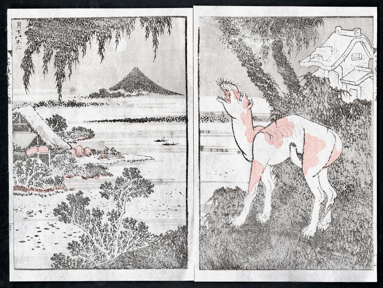 One Hundred Views of Mt. Fuji Woodblock Print by Hokusai: One Hundred Views of Mt. Fuji Woodblock Print by Hokusai