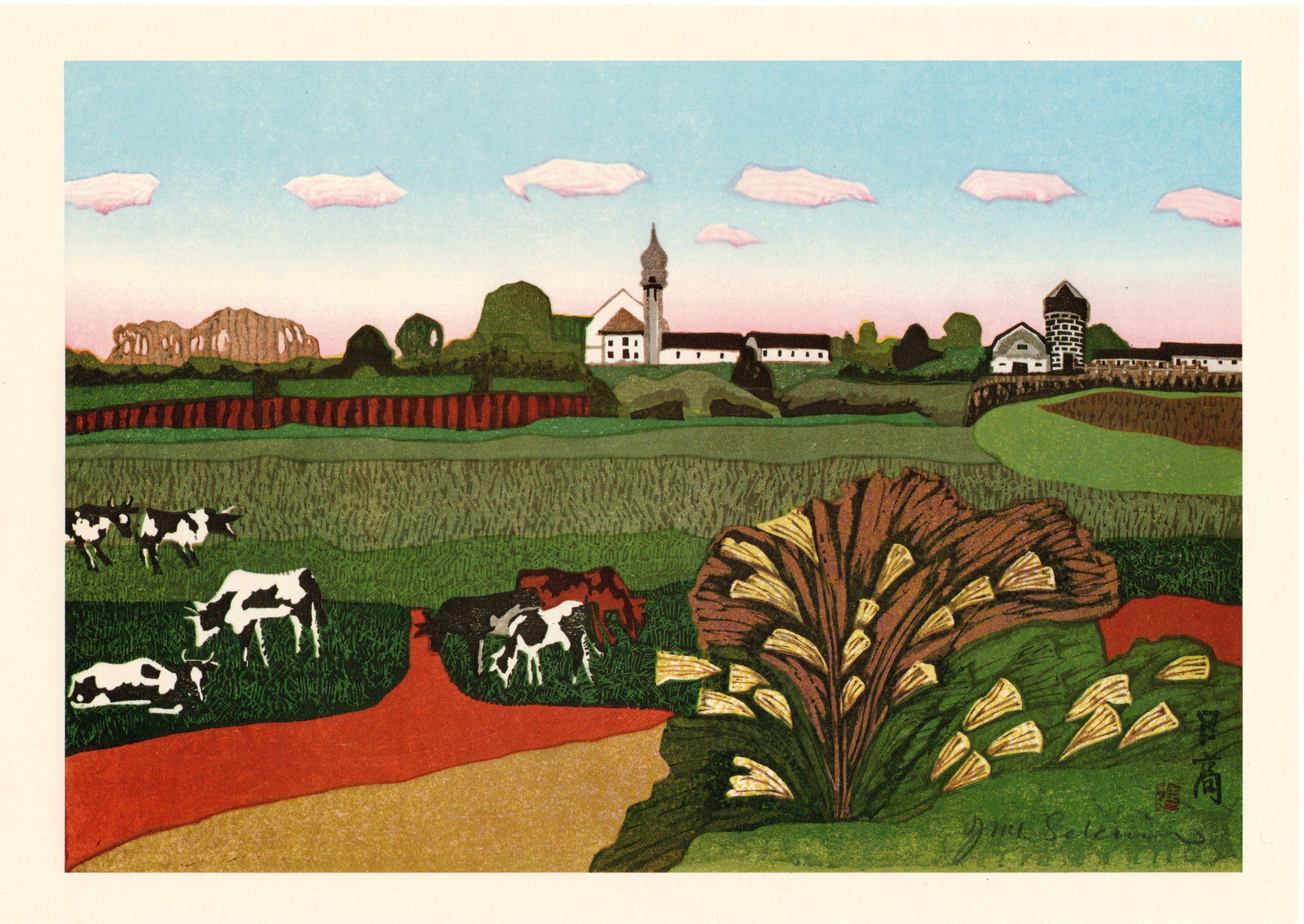 Hidaka in Hokkaido Offset Lithograph Print by Sekino Junichiro (1 of 1)