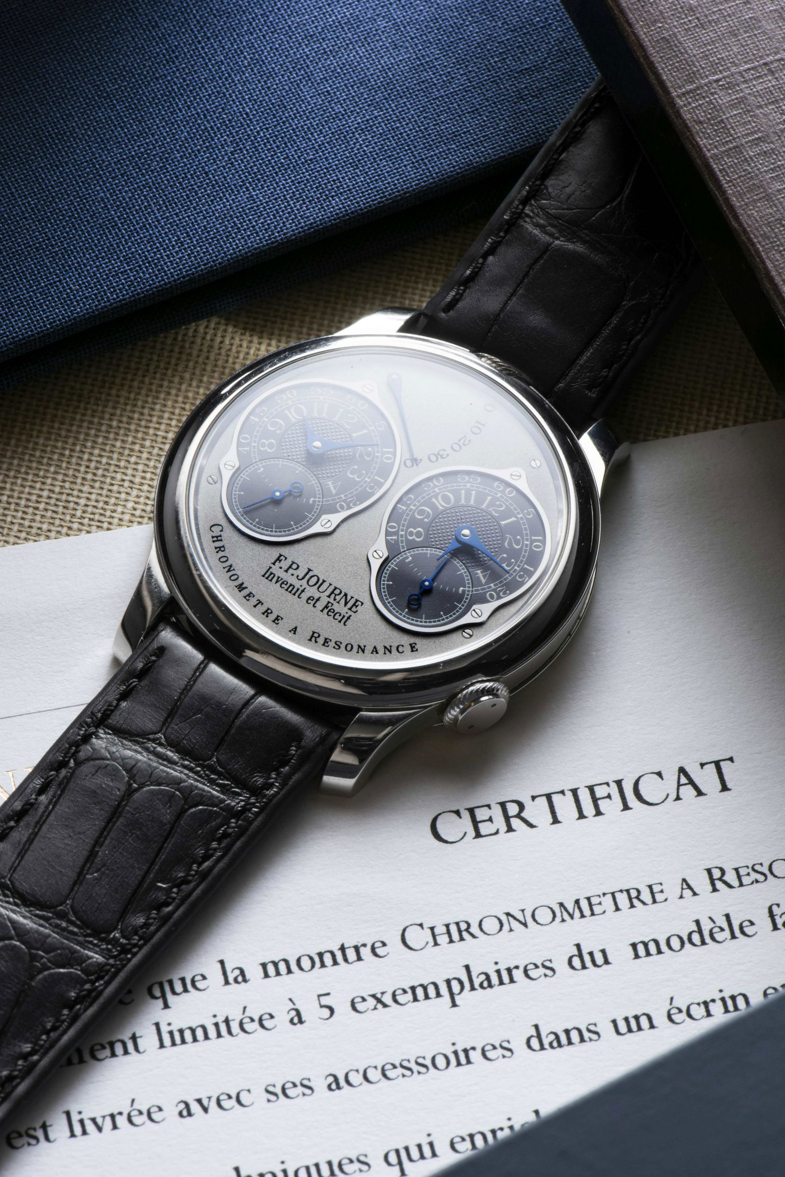 chronomètre bleu