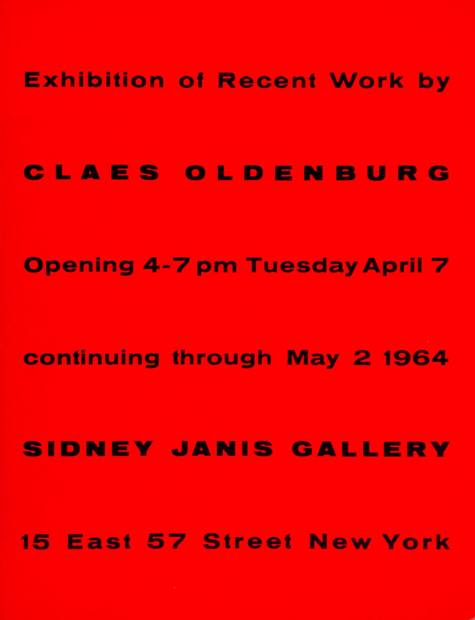 Oldenburg, Claes. Sammlung von 11 (2 signiert, davon 1 mit handschriflicher Visitenkarte) Verö: Oldenburg, Claes. Sammlung von 11 (2 signiert, davon 1 mit handschriflicher Visitenkarte) Veröffentlichungen zu Oldenburg. Verschiedene Orte und Verlage, ca. 1964-1991. Verschiedene Formate und E
