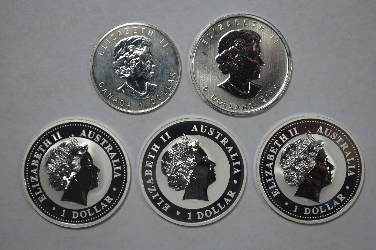 One Ounce Silver coins depicting Animals (1 of 2)
