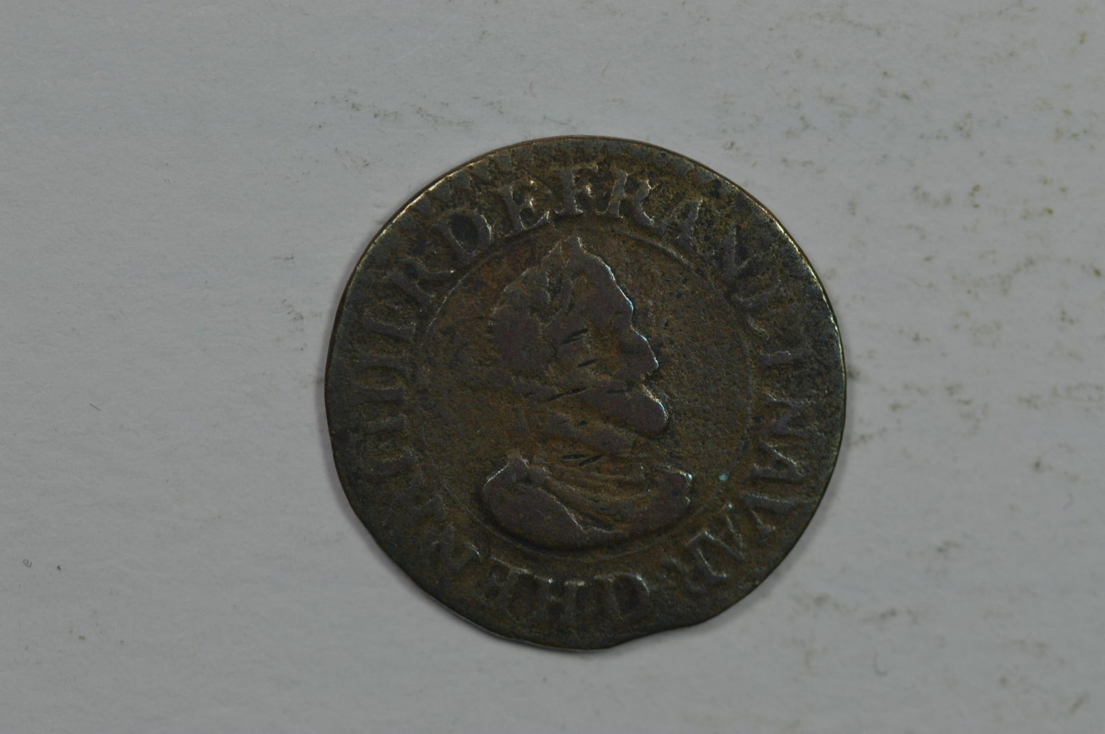 France, Henri III. 1609-D(Lyon) Copper Double Tournois (1 of 2)