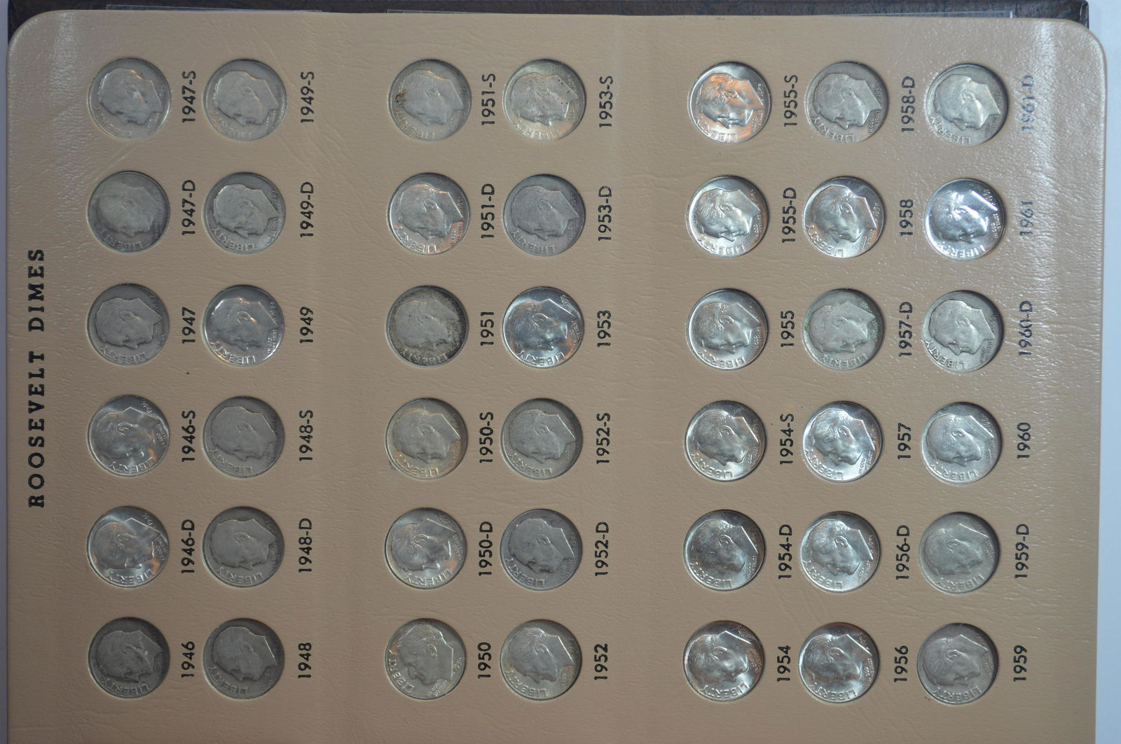 Complete Roosevelt Dime Set (1 of 2)