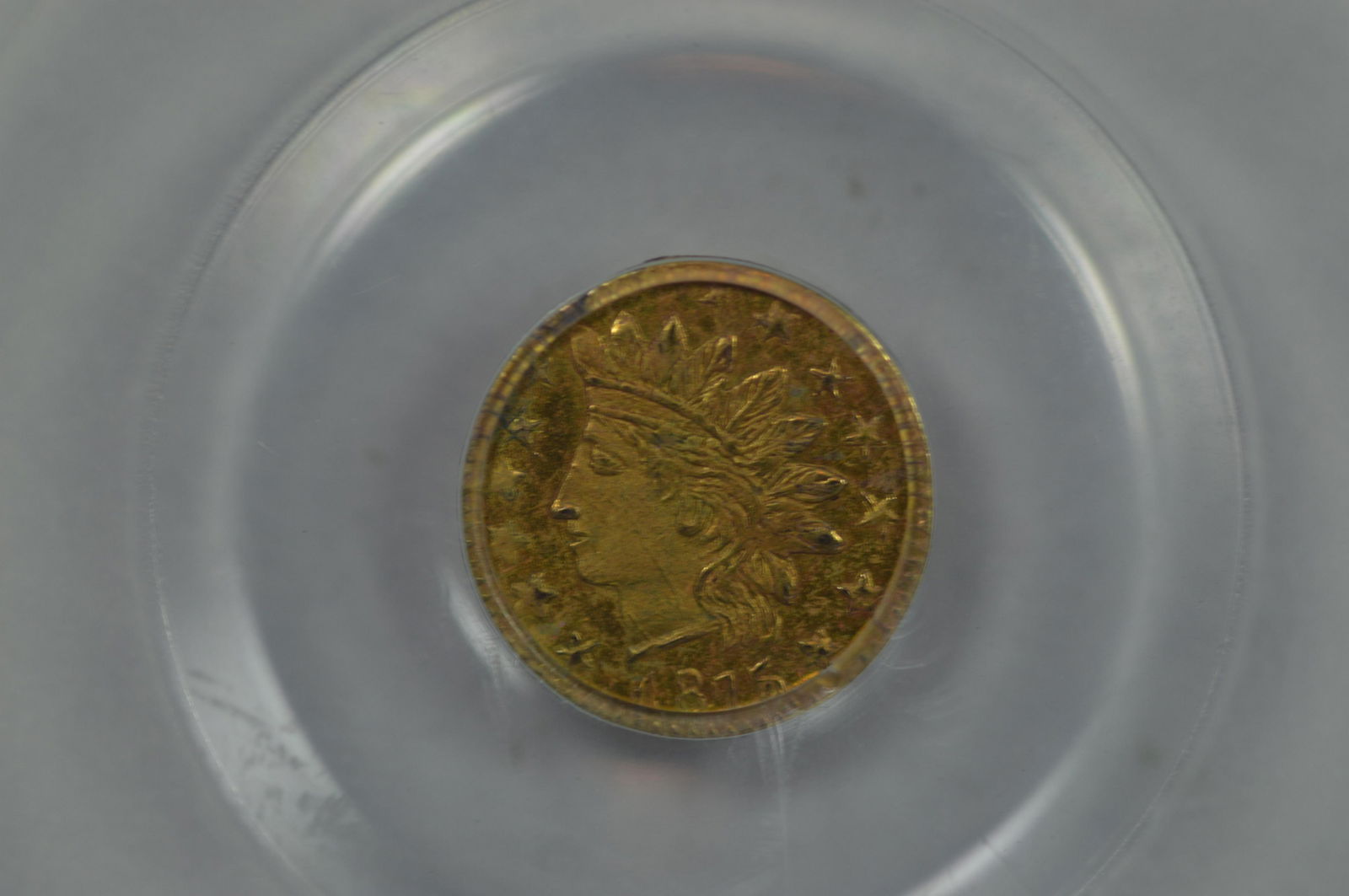 25c California Fractional Gold. (1 of 2)
