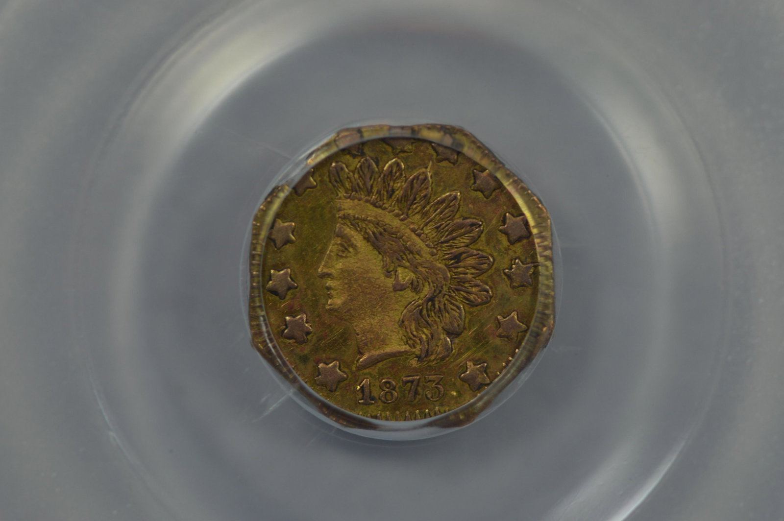 50c California Fractional Gold. (1 of 2)