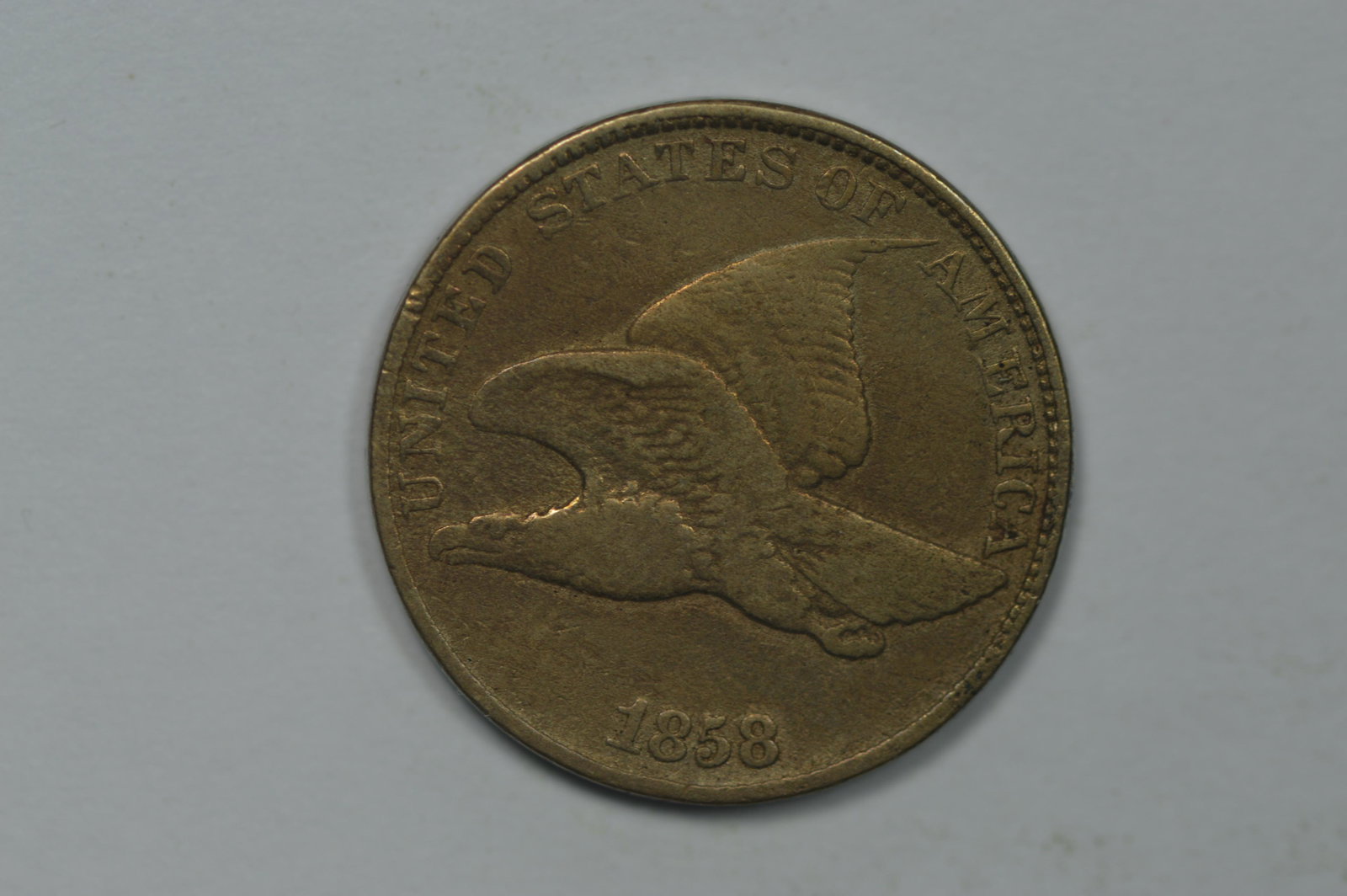 1c 1858 Large Letters. A solid VG/Fine with respect to (1 of 2)