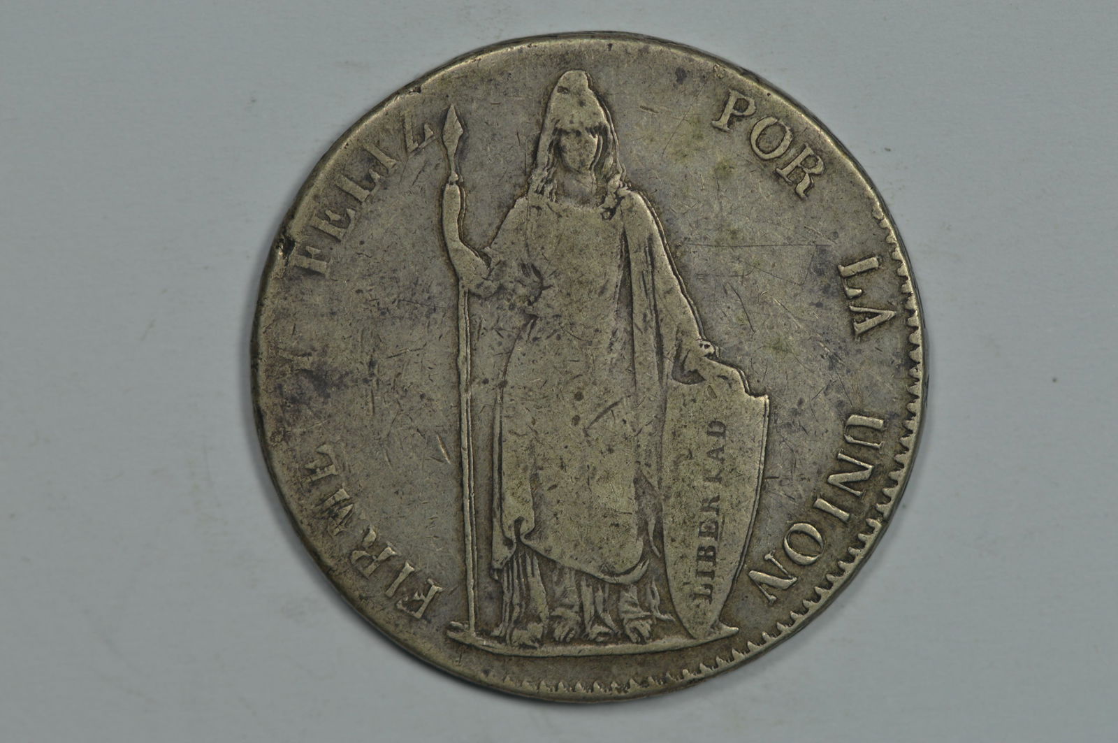 Peru 1842 LIMAE MB Silver 8 Reales (KM-142.1, .7859 oz (1 of 2)