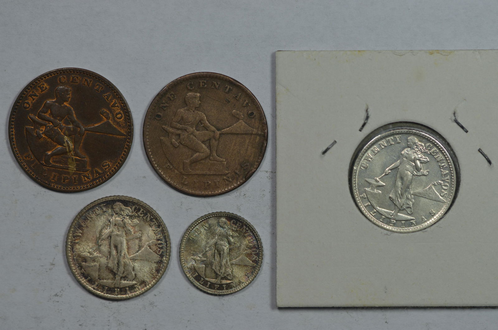 A Quintet of Philippines Coinage Under U.S. Administrat (1 of 2)