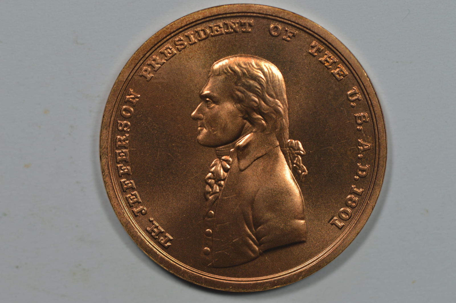 U.S. Mint Bronze Medal. Thomas Jefferson Circa Mid-1970 (1 of 2)