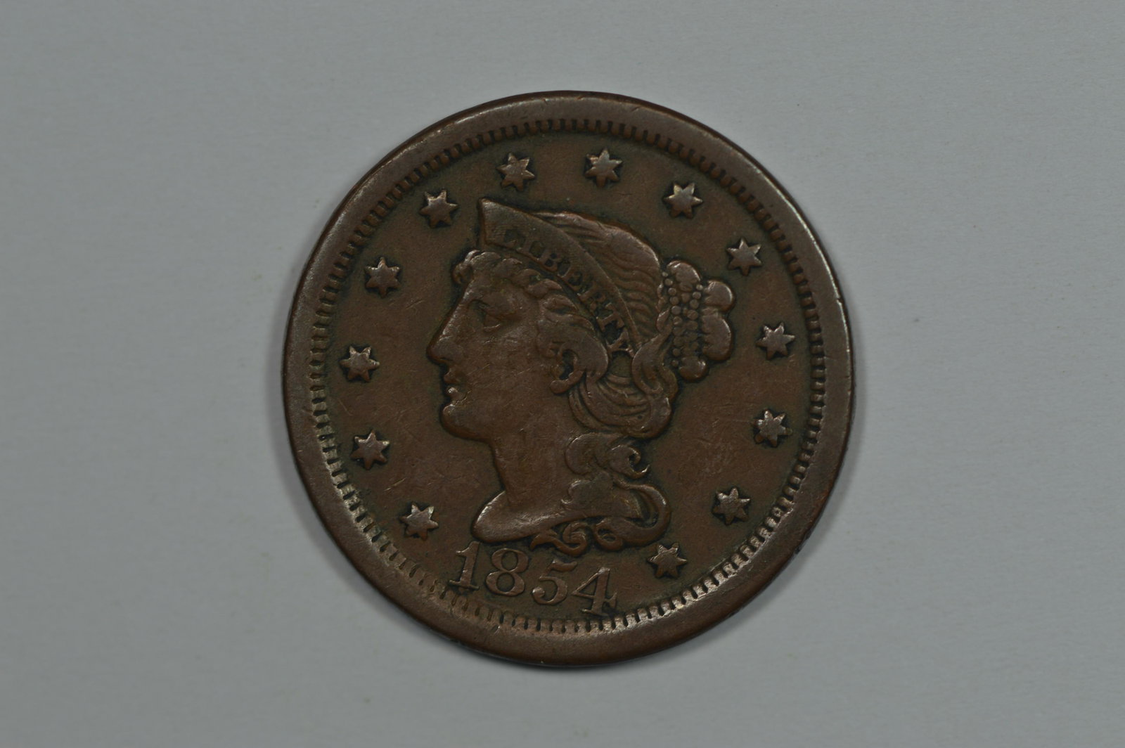 1c 1854 A medium brown Fine/Very Fine.: 1c 1854 A medium brown Fine/Very Fine.