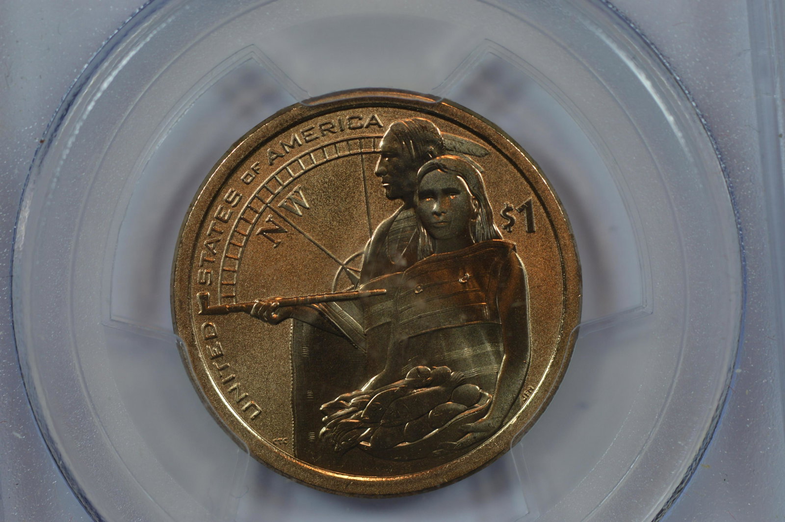 $1.00 2014-D Native Hospitality Enhanced Uncirculated, Position A.: $1.00 2014-D Native Hospitality Enhanced Uncirculated, Position A. The dollars with this finish were only issued in the Native American Coin and Currency Sets of this year, and thus only 50,000 pieces