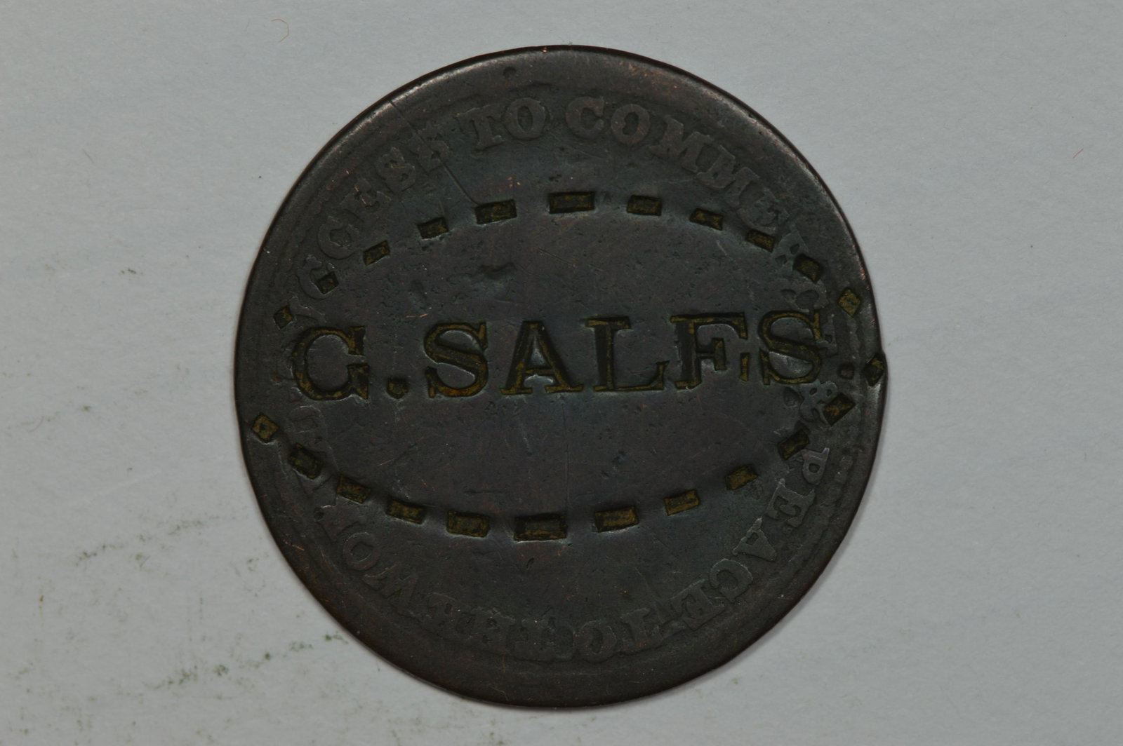 An Unlisted (?) Counterstamp on an 1816 Isaac Brock Canadian Token (1 of 2)