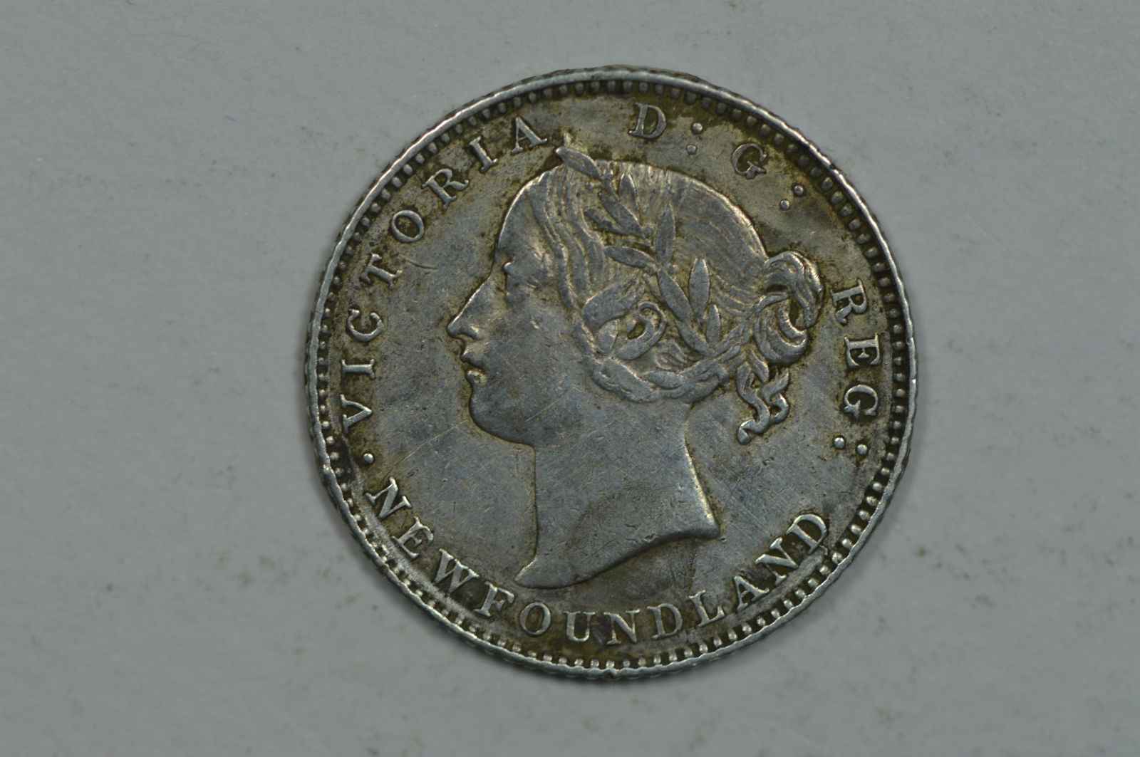 Canada, Newfoundland 1880/70 Silver 10c (KM-3, .0701 oz ASW). (1 of 2)