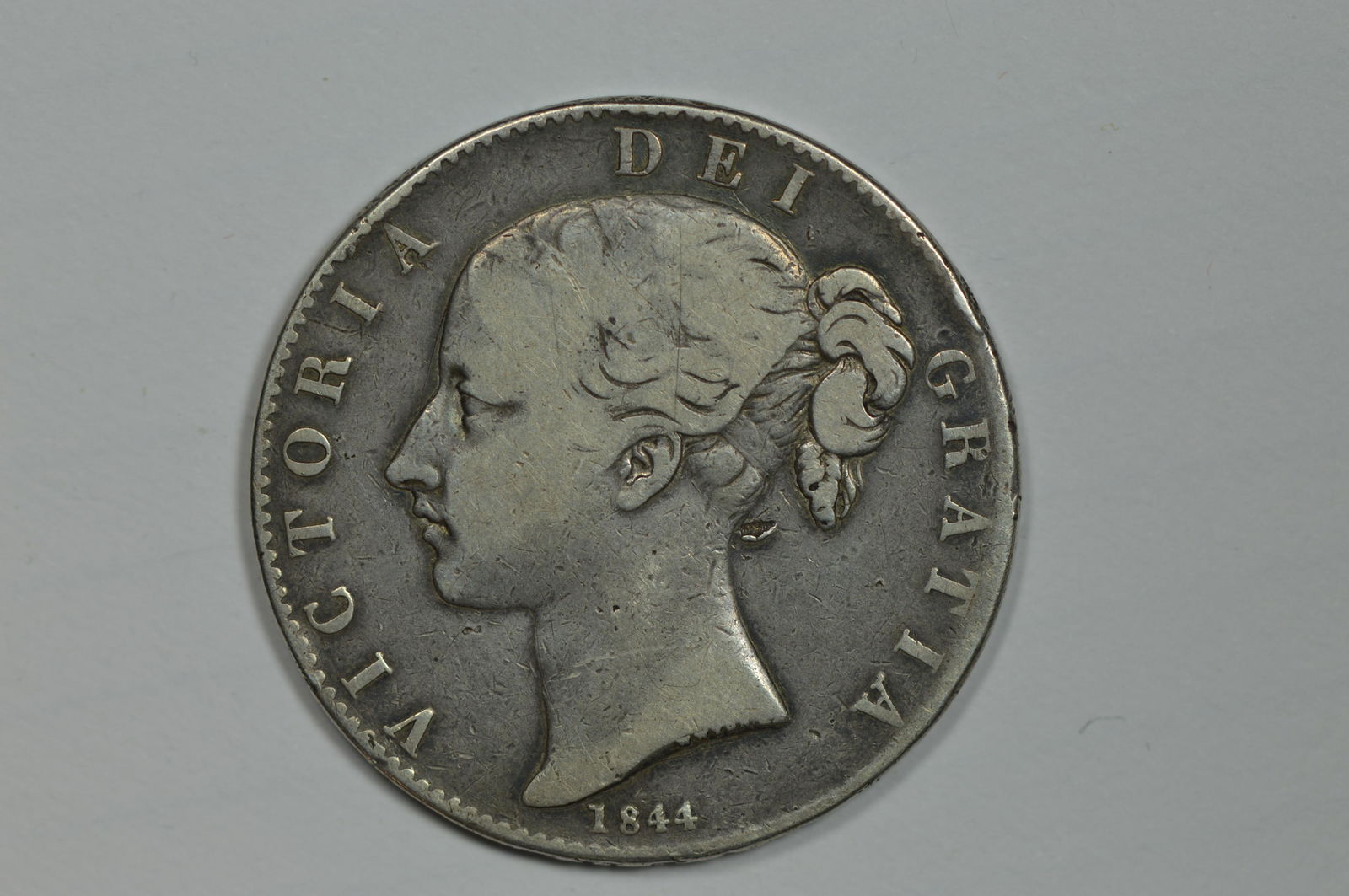 Great Britain 1844 Silver Crown (KM-741, .8409 oz ASW). (1 of 2)