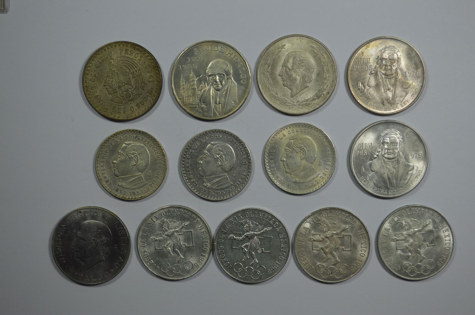 Twentieth Century Mexican Silver Coins (1 of 2)